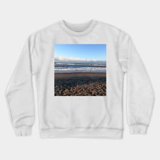 Tramore beach in the morning Crewneck Sweatshirt